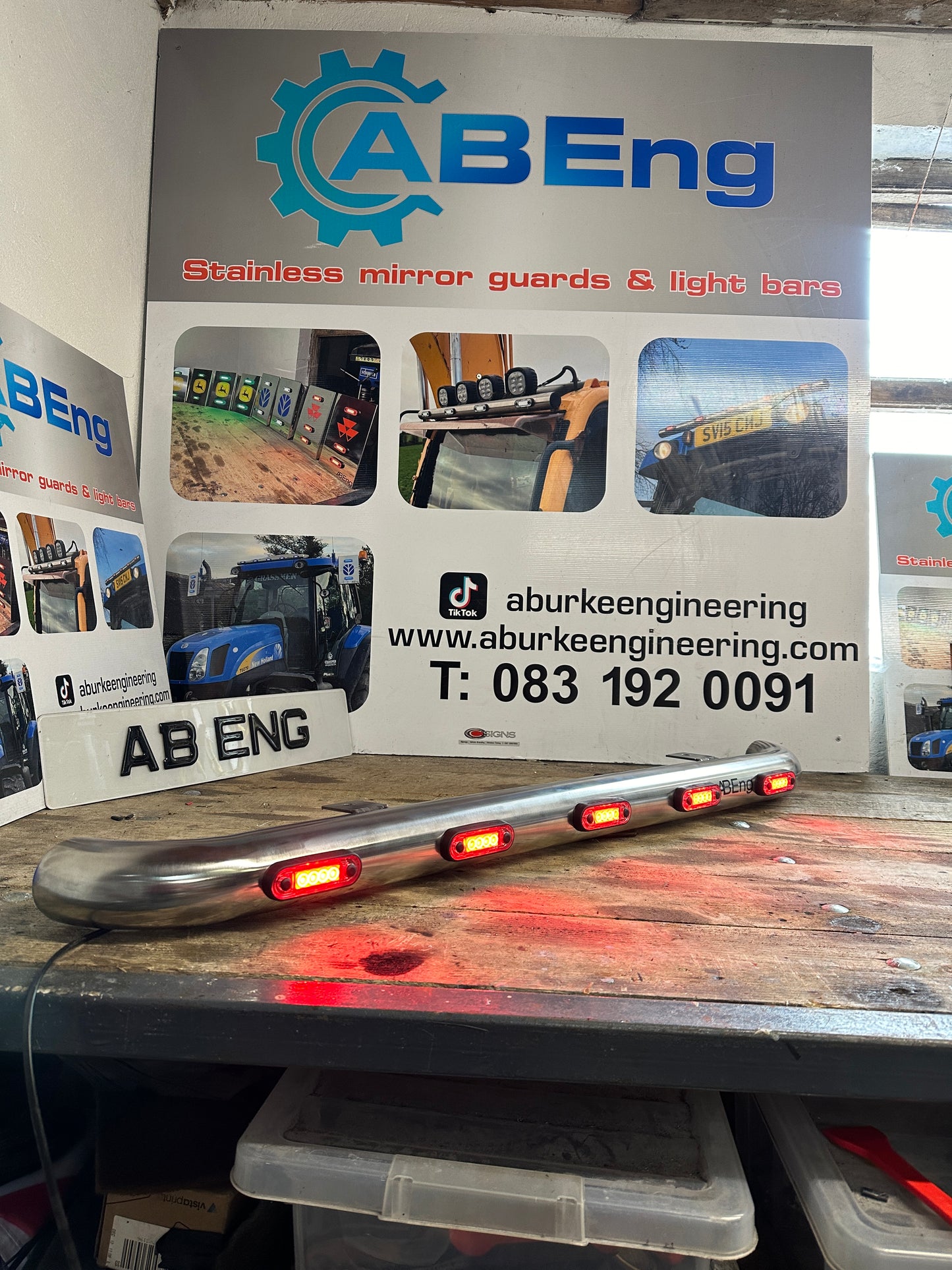 Rear Caddy Light Bar Bend Back