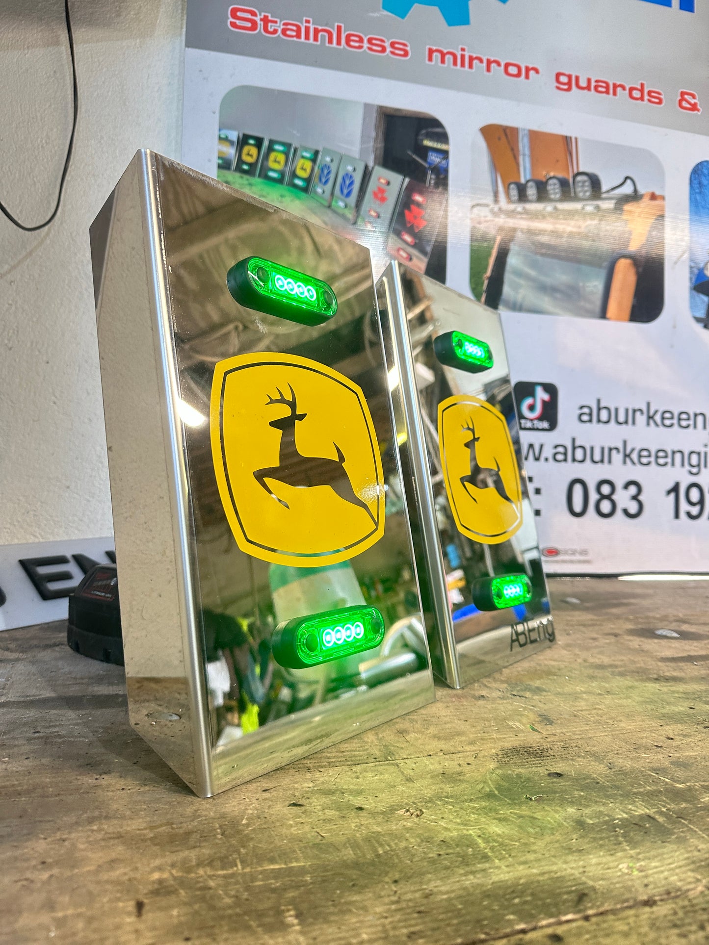 John Deere Mirror Guards