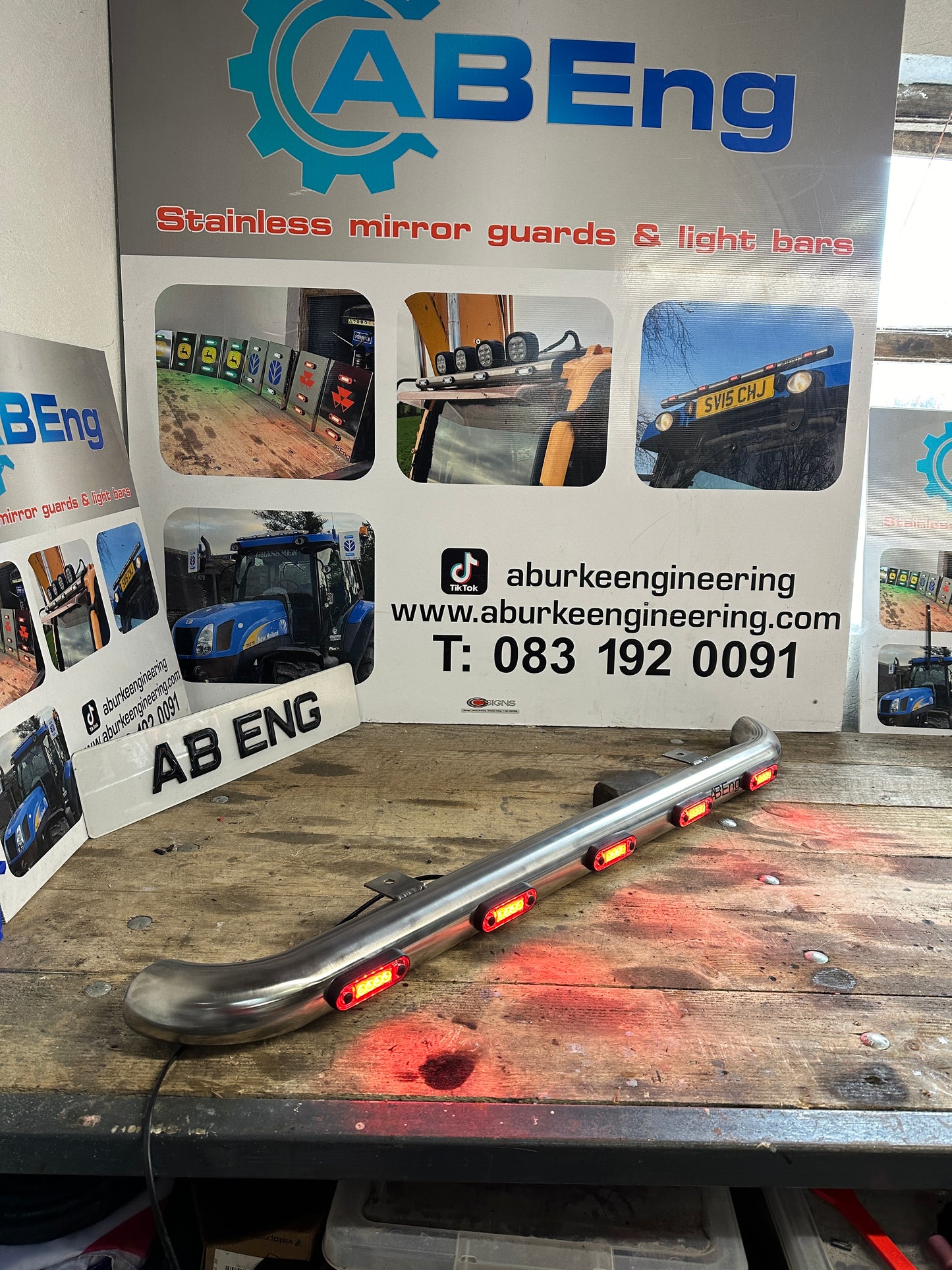 Rear Caddy Light Bar Bend Back