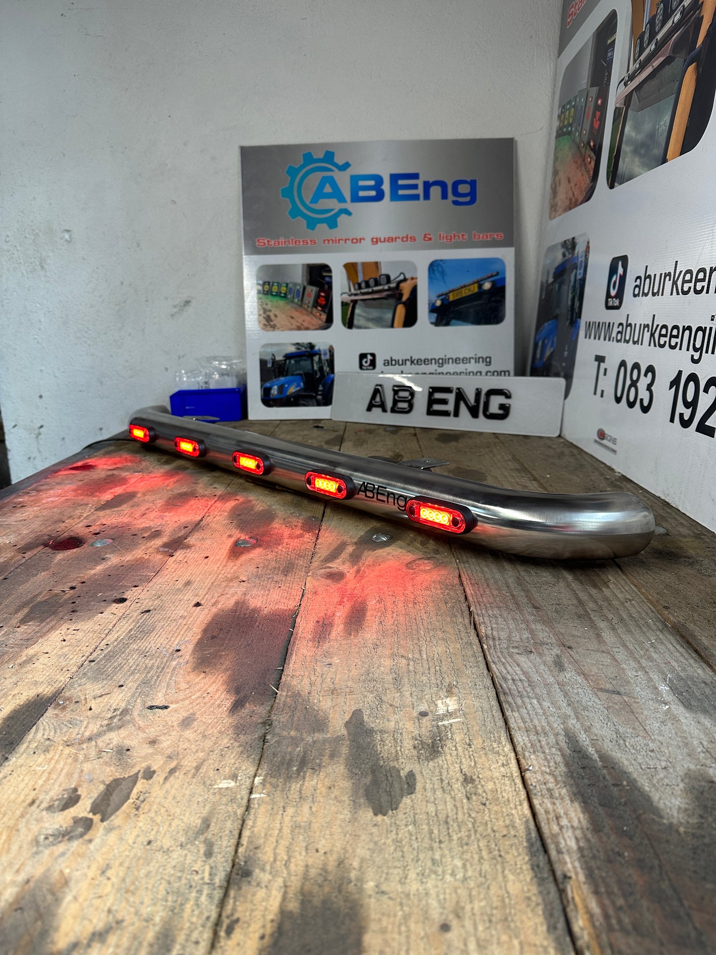 Rear Caddy Light Bar Bend Back